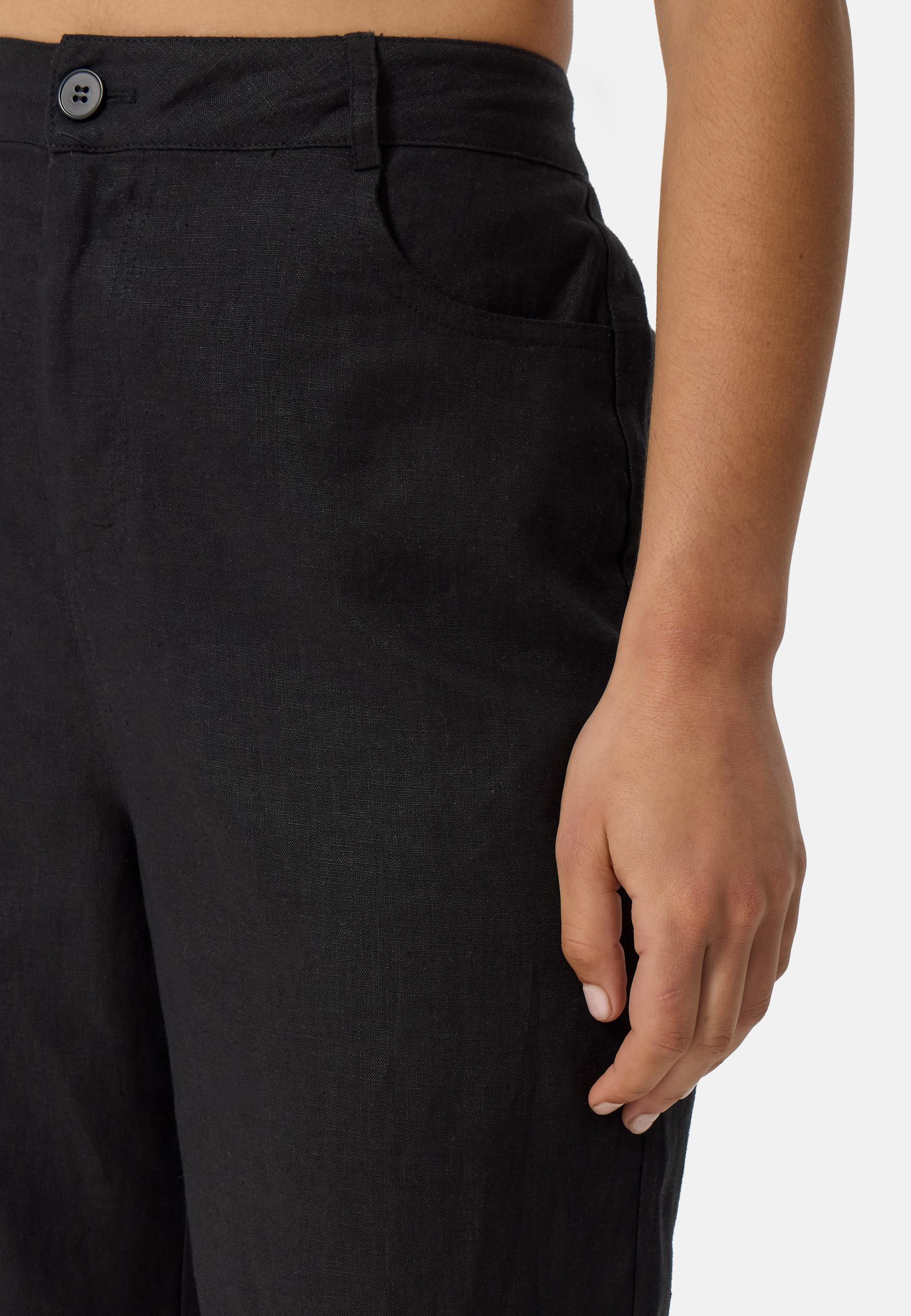 CASH-MERE.CH Leinen Lange Hose  