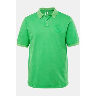 JP1880 Piqué Halbarm Poloshirt Vintage Look mit Badges  