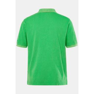 JP1880 Piqué Halbarm Poloshirt Vintage Look mit Badges  