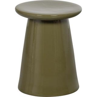 mutoni Table d'appoint Button en céramique vert chaud  