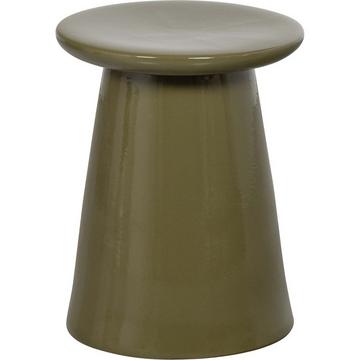 Tavolino Button ceramica verde caldo