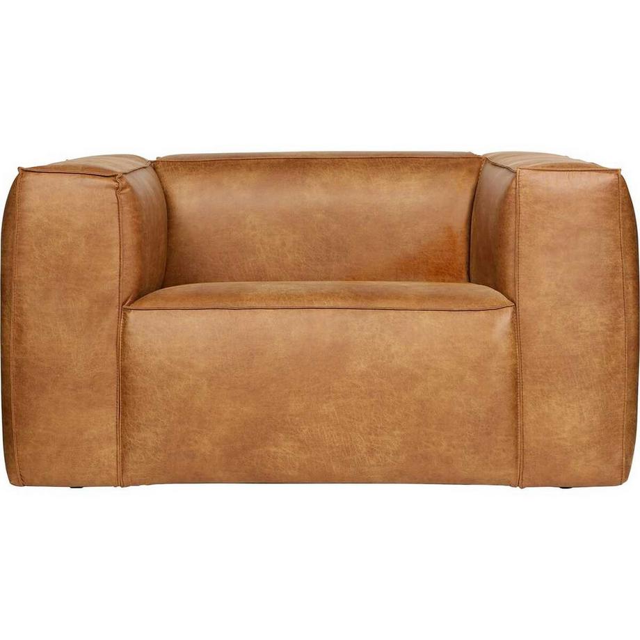 mutoni Fauteuil Bean cuir recyclé cognac  
