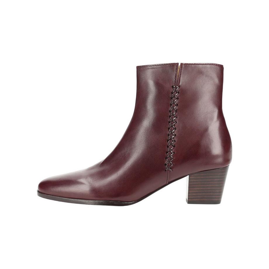 Everybody Stiefelette mit Blockabsatz und dekorativer Flechtnaht  