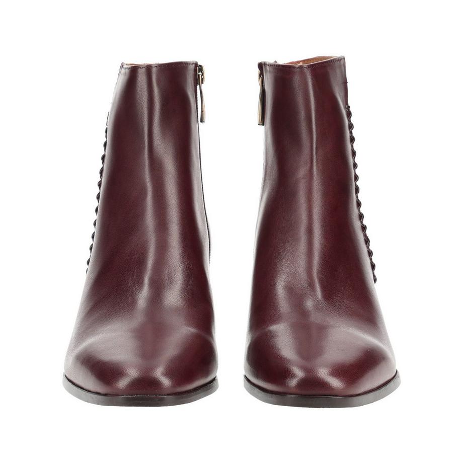 Everybody Stiefelette mit Blockabsatz und dekorativer Flechtnaht  