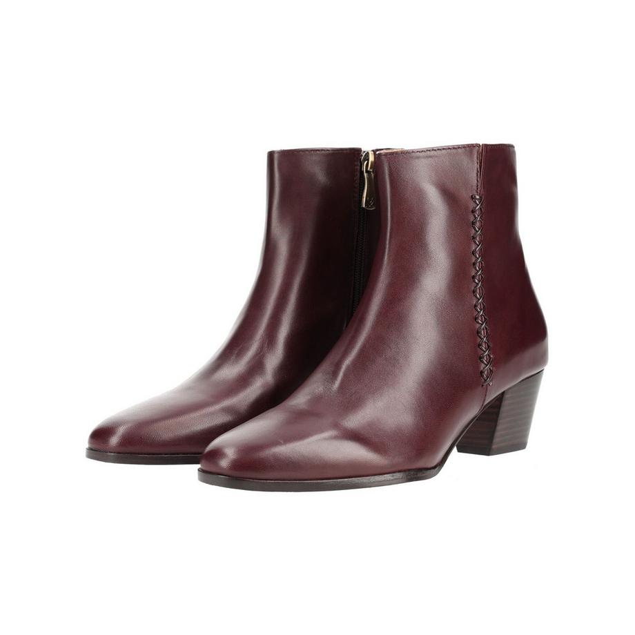 Everybody Stiefelette mit Blockabsatz und dekorativer Flechtnaht  