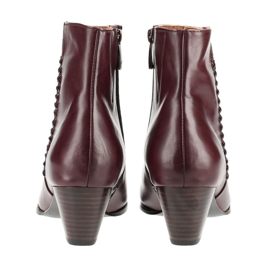 Everybody Stiefelette mit Blockabsatz und dekorativer Flechtnaht  
