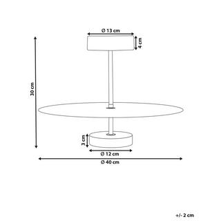 Beliani Lampe suspension en Métal Moderne AFRAM  