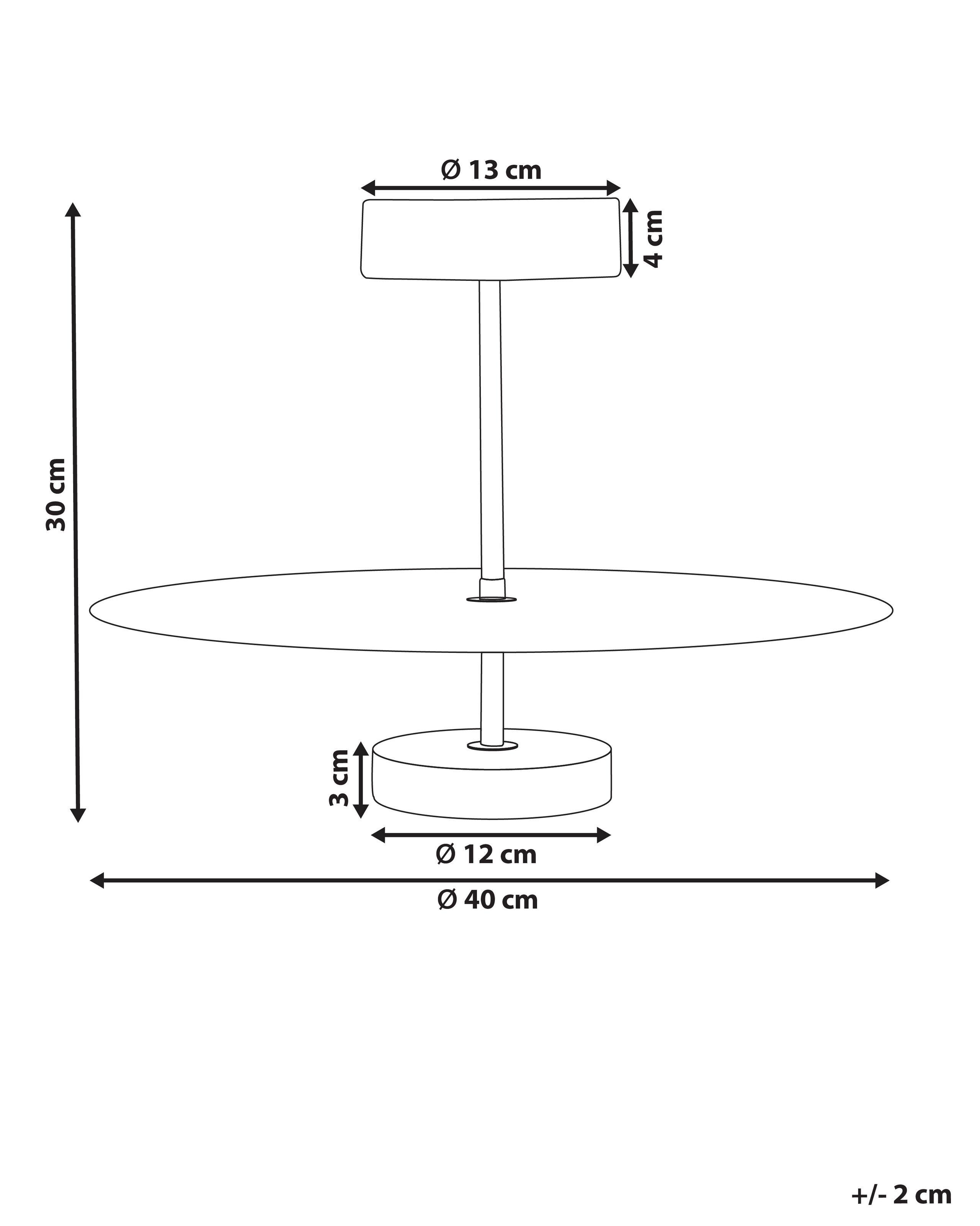 Beliani Lampadario en Ferro Moderno AFRAM  