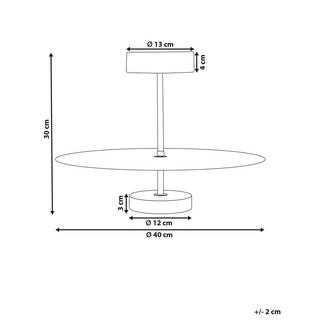 Beliani Lampadario en Ferro Moderno AFRAM  