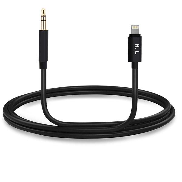 Avizar  Lightning Kabel auf 3,5mm Klinke-Schwarz 