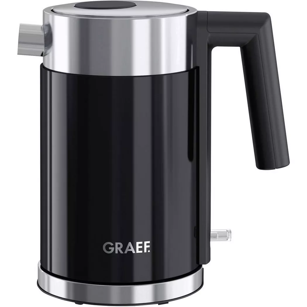 Graef – Edelstahl Wasserkocher WK 402, Schwarz, 1 l