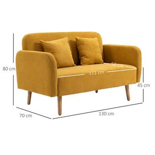 HOMCOM Sofa 2-Sitzer  