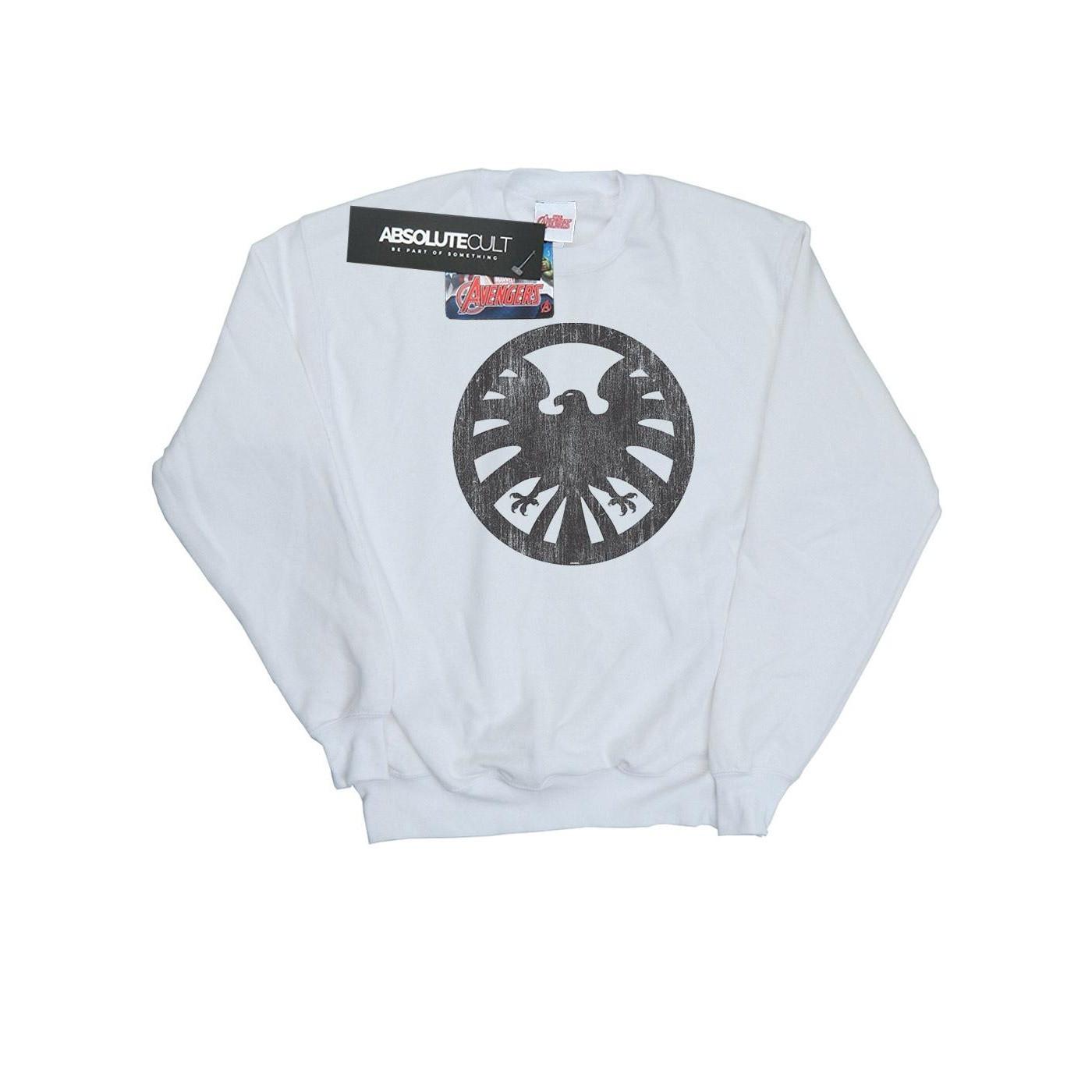 MARVEL  Sweat AGENTS OF SHIELD DISTRESSED LOGO 