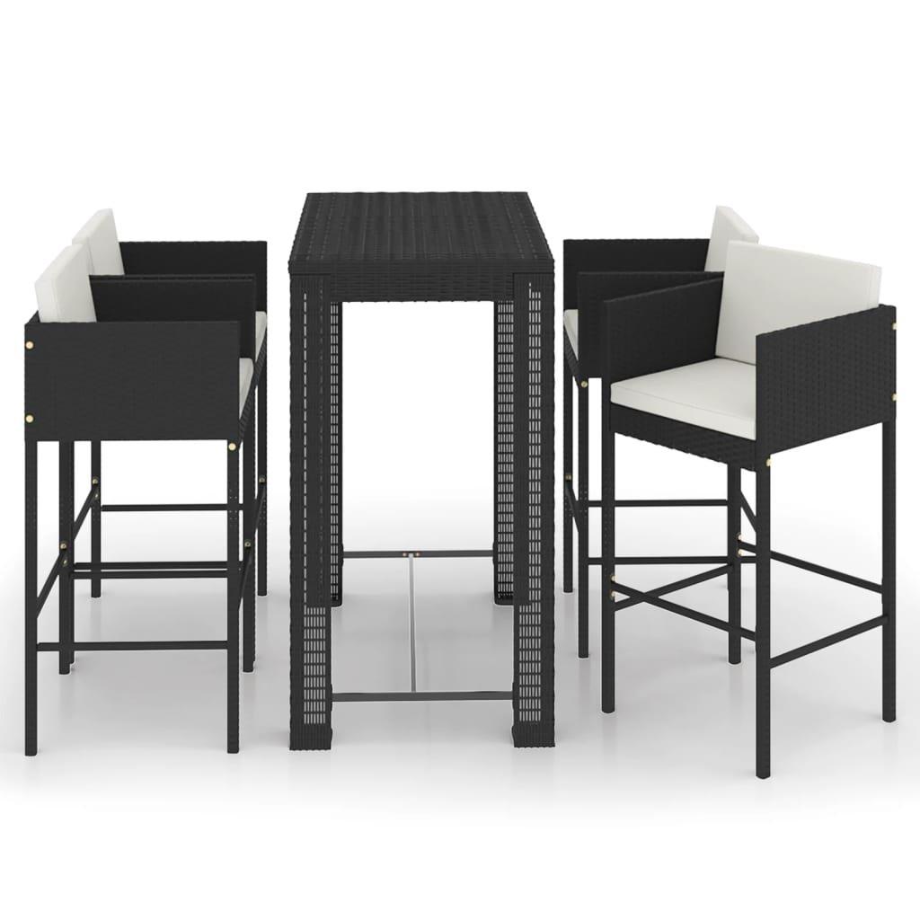 VidaXL Garten-bar-set poly-rattan  