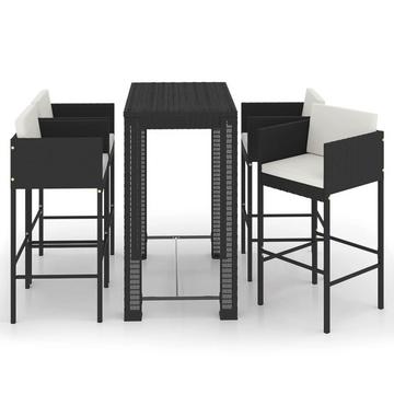 Garten-bar-set poly-rattan