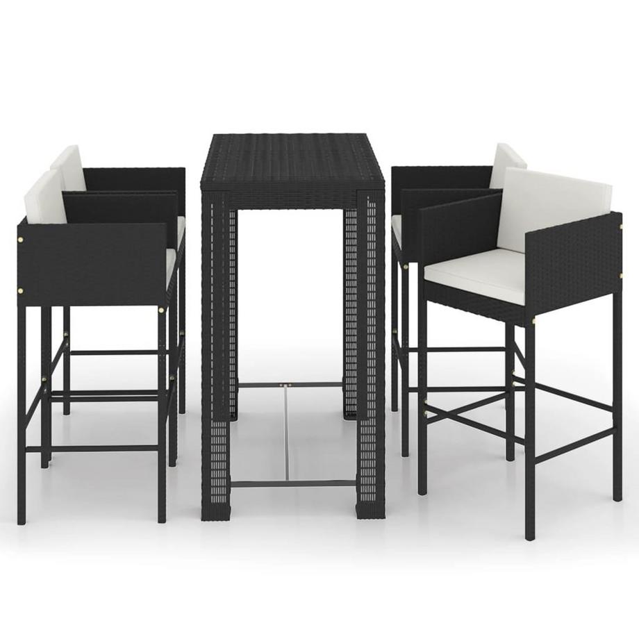 Garten-bar-set poly-rattan