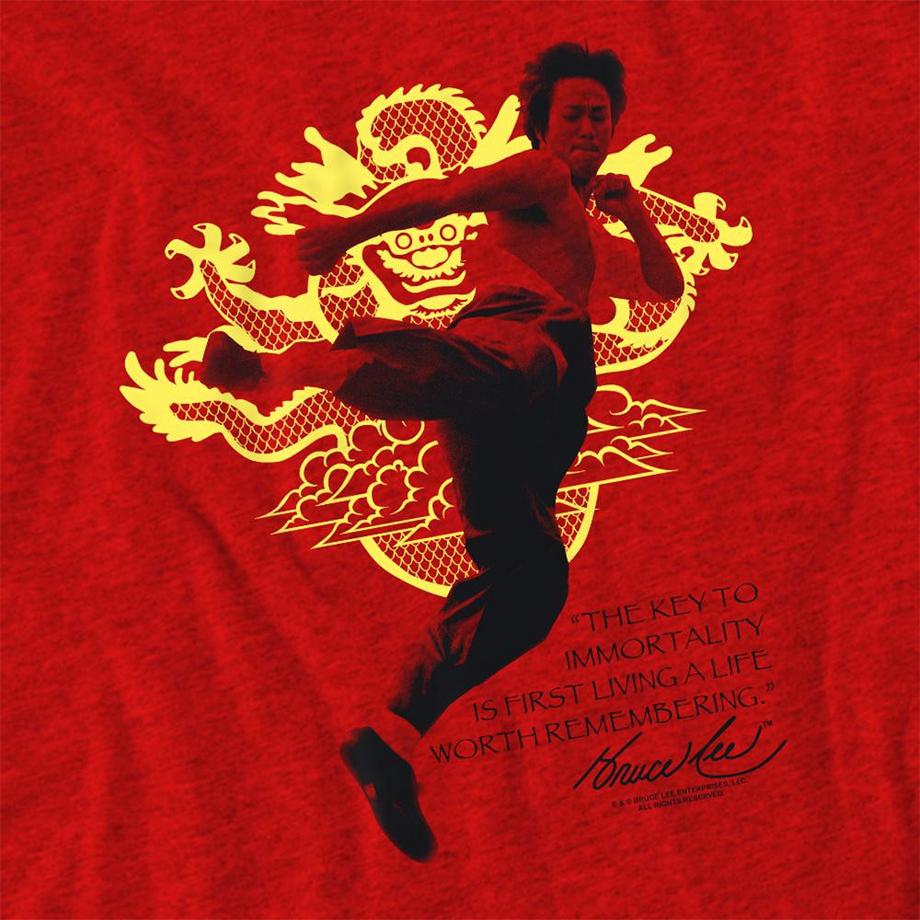 Bruce Lee  Immortal Dragon Maglietta 