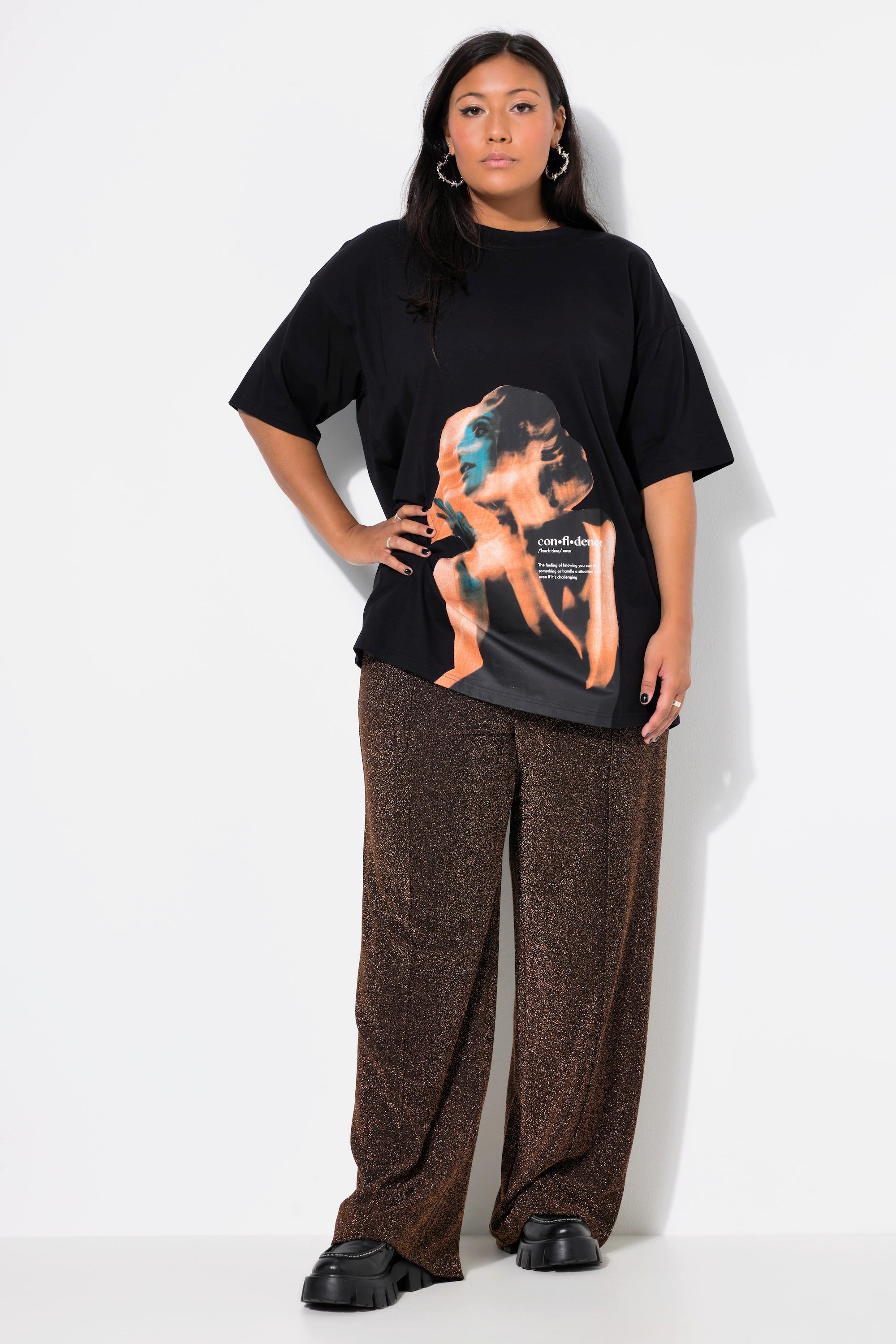 Studio Untold Pantalon Wide Leg Taille Haute Pailleté  