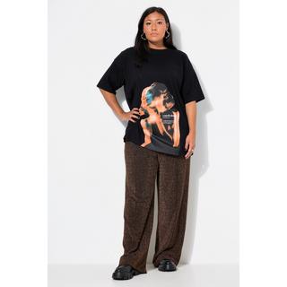 Studio Untold Pantalon Wide Leg Taille Haute Pailleté  