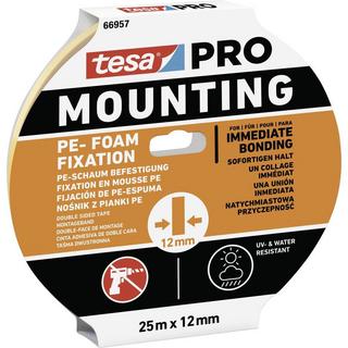 Tesa  Mounting PRO PE-Fixation  Montageband Weiß (L x B) 25 m x 12 mm 1 St. 