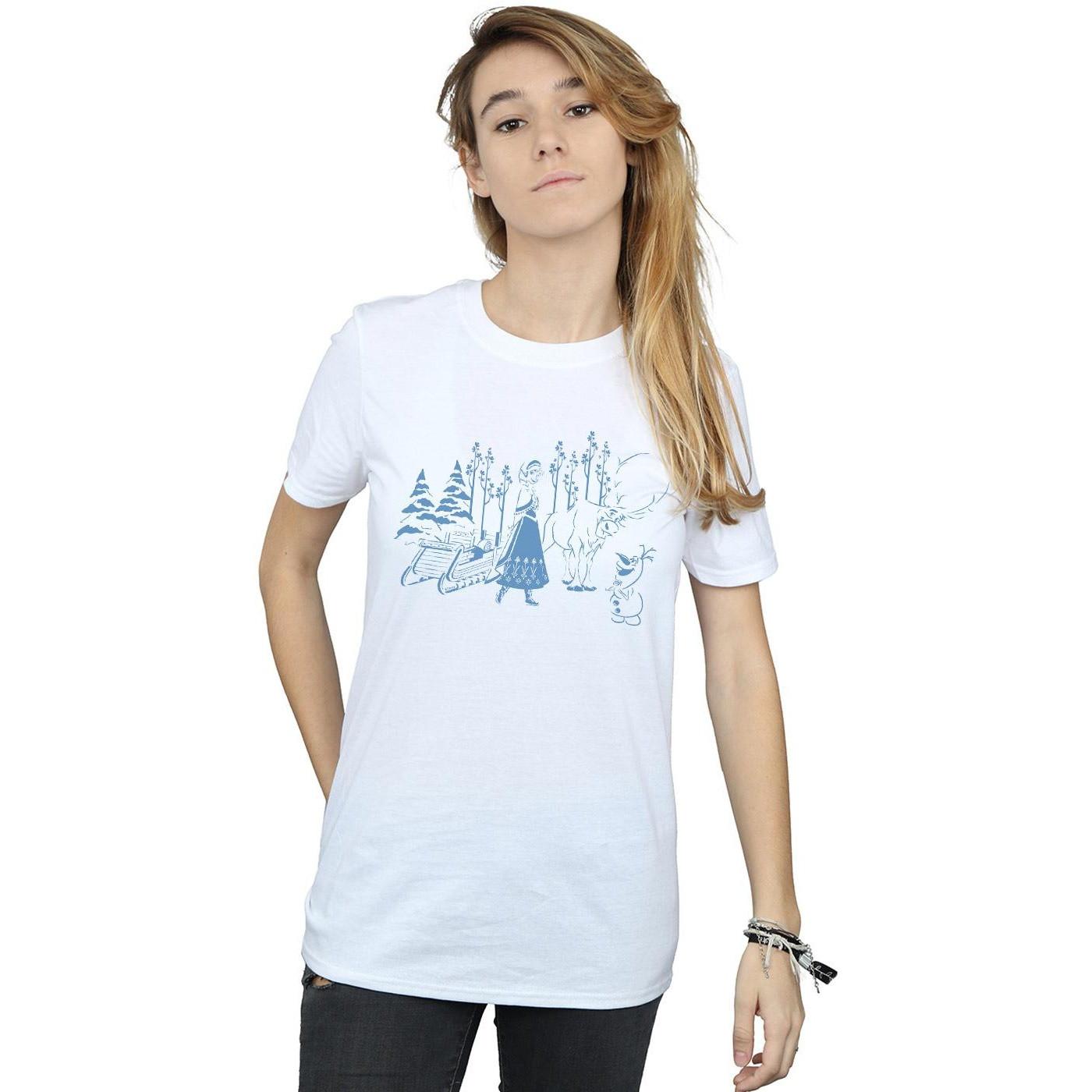 Disney Frozen T-Shirt Stampata  