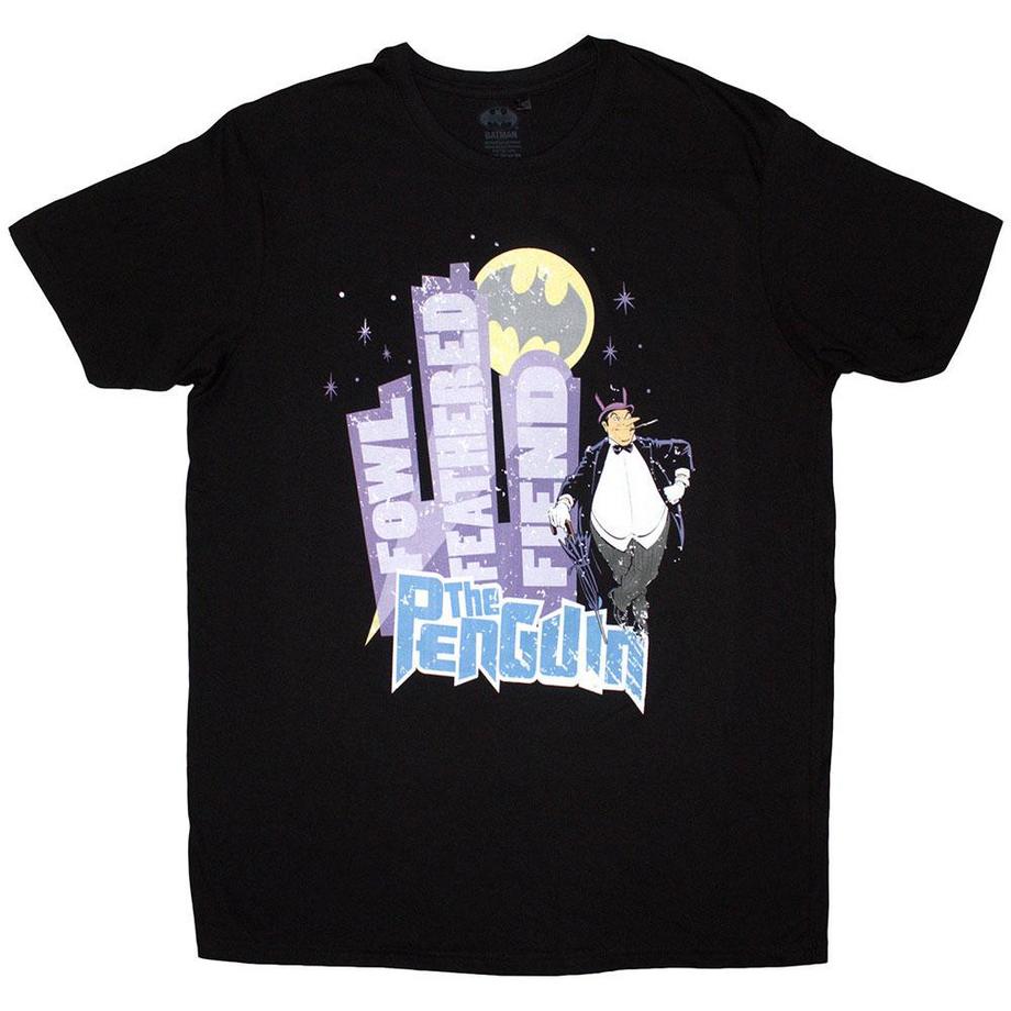 BATMAN The Penguin Bat Signal T-Shirt Stampa Grafica  