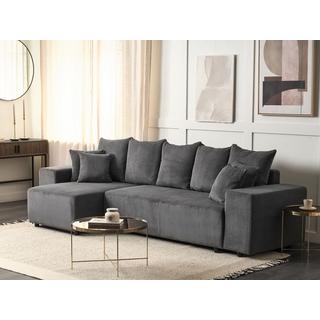 Beliani Ecksofa aus Cord Modern LUSPA  