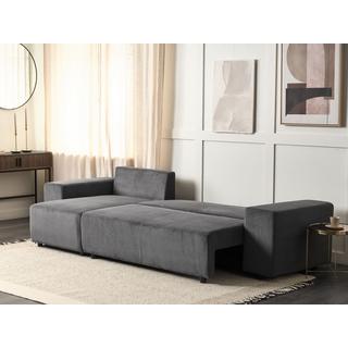 Beliani Ecksofa aus Cord Modern LUSPA  