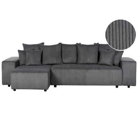 Beliani Ecksofa aus Cord Modern LUSPA  