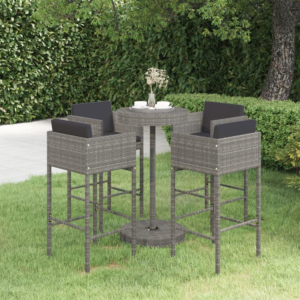 VidaXL Garten-bar-set poly-rattan  