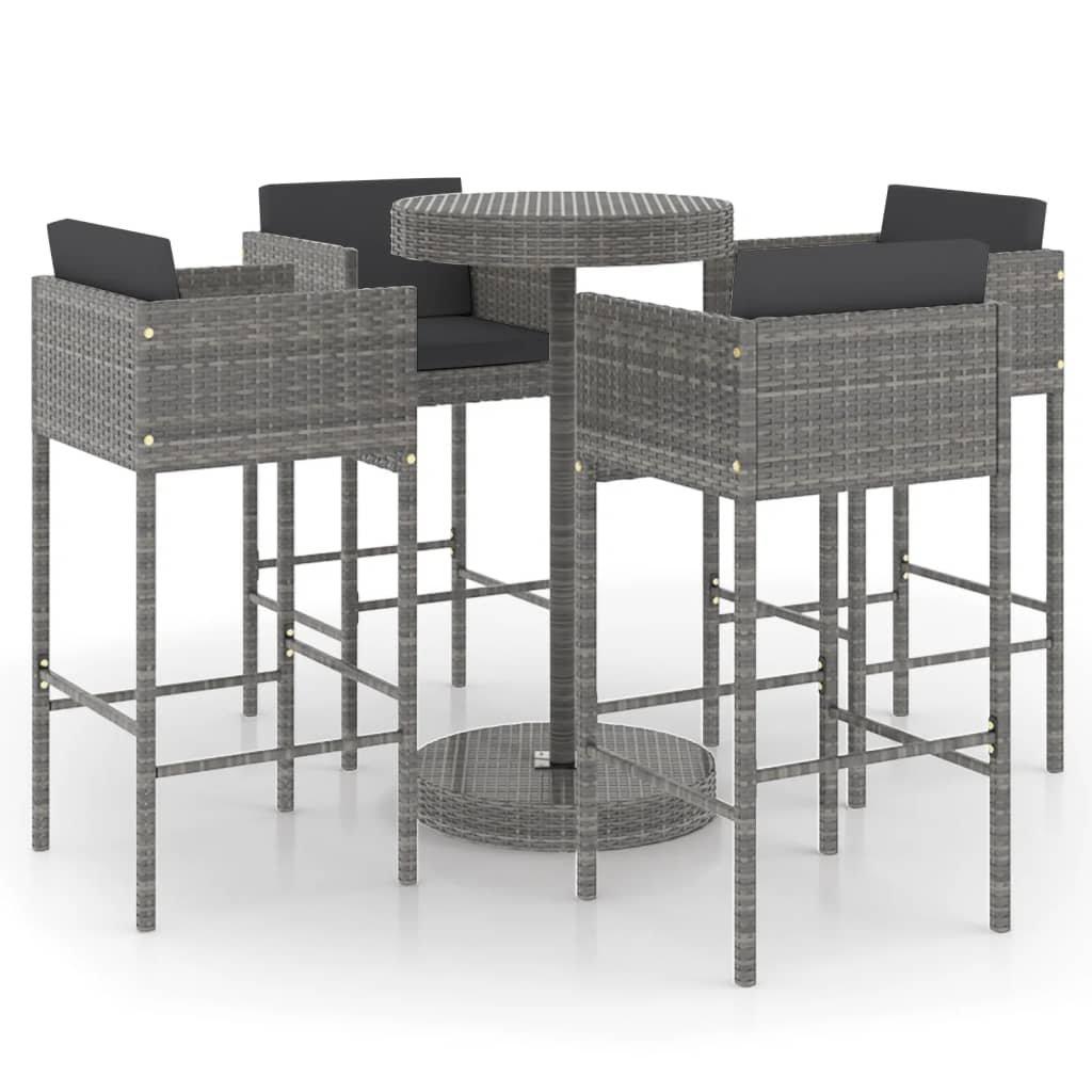 VidaXL Garten-bar-set poly-rattan  