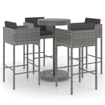 Garten-bar-set poly-rattan