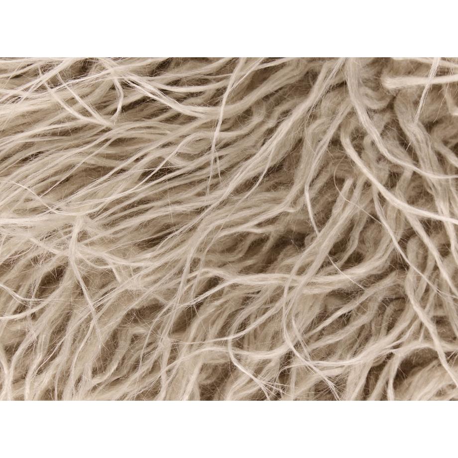 Beliani Pouf en Finta pelliccia Boho TUKKI  