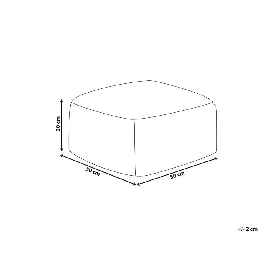 Beliani Pouf en Finta pelliccia Boho TUKKI  