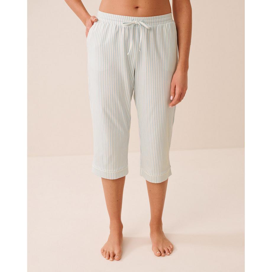 Pyjama-Caprihose aus Baumwolle