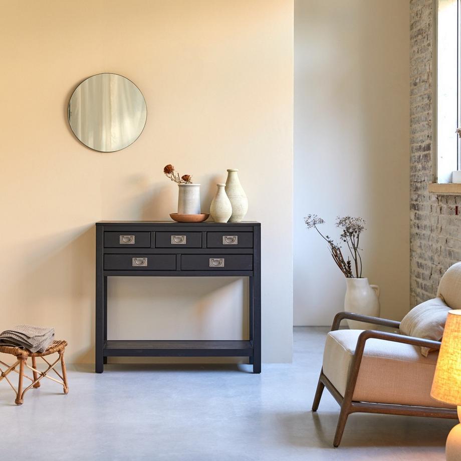 Tikamoon Consolle in legno di pino massello Klaten  