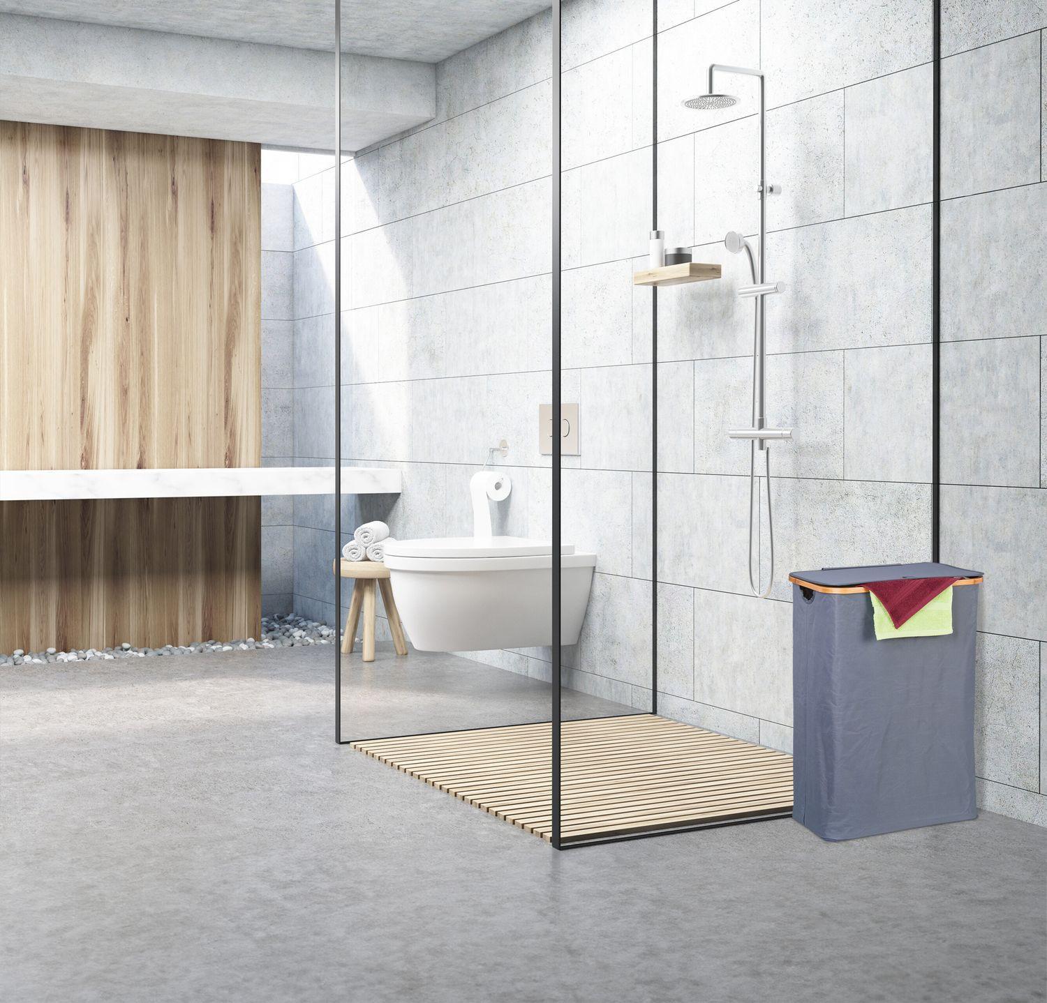 Northio Cesto portabiancheria con coperchio 105 l  