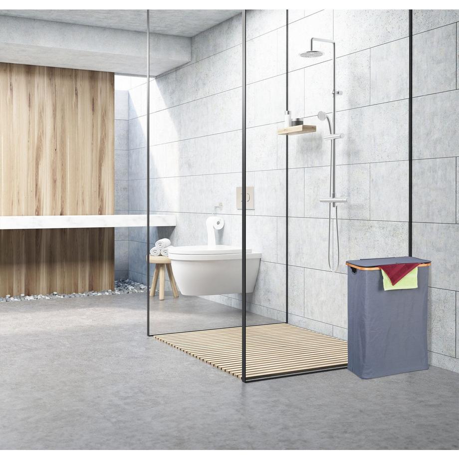 Northio Panier à linge avec couvercle 105 l  