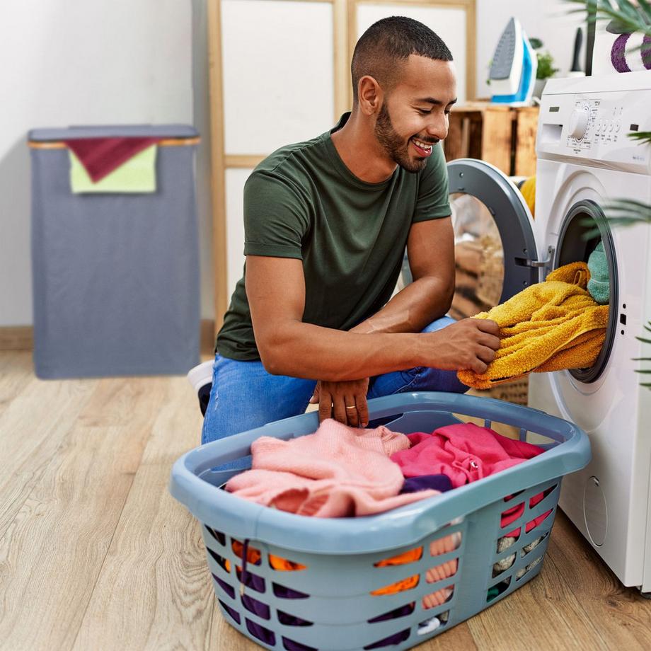 Northio Panier à linge avec couvercle 105 l  