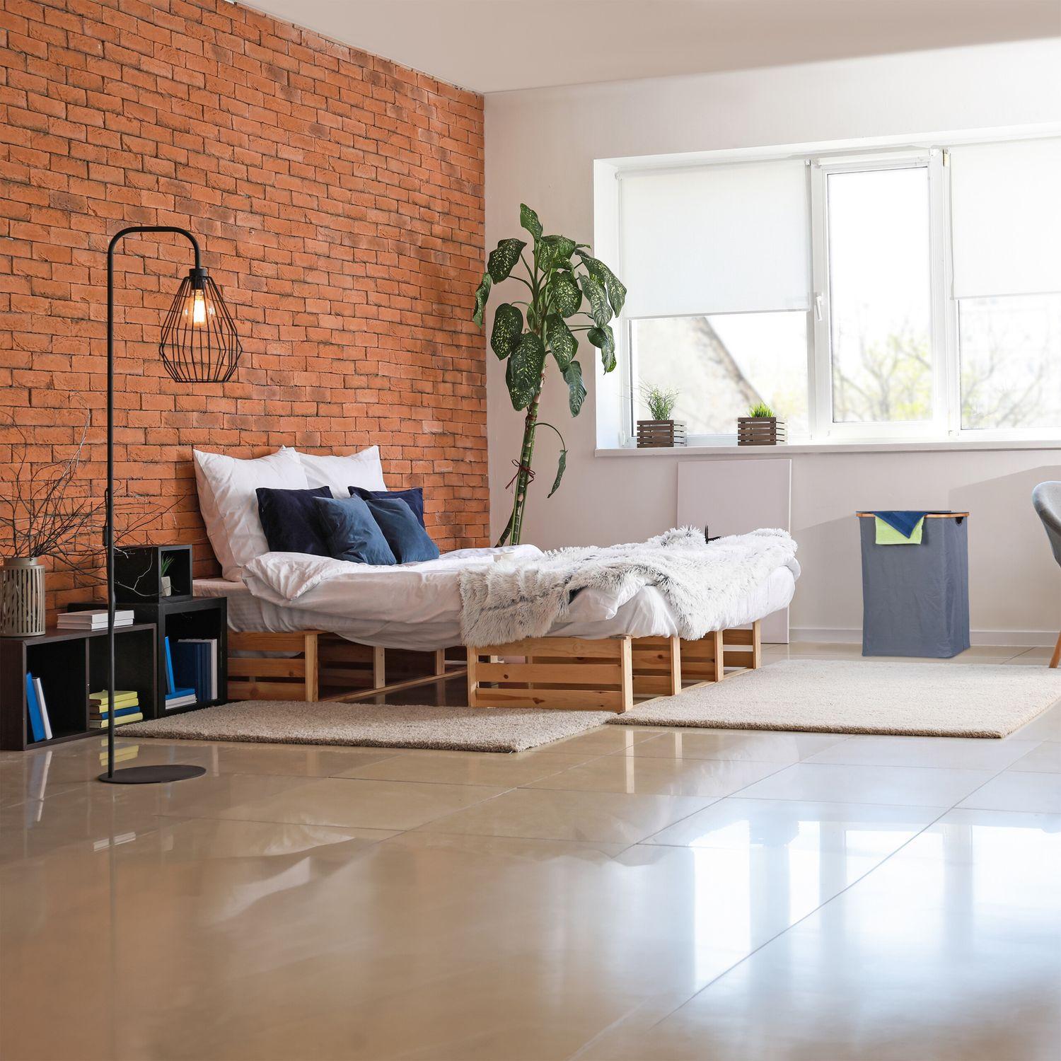 Northio Cesto portabiancheria con coperchio 105 l  