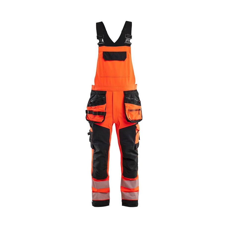 4d-stretch-latzhose mit hoher sichtbarkeit