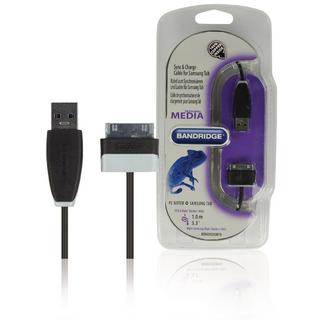 Nedis  Câble de synchronisation et de charge Samsung 30 broches mâle - USB A mâle 1,00 m noir 