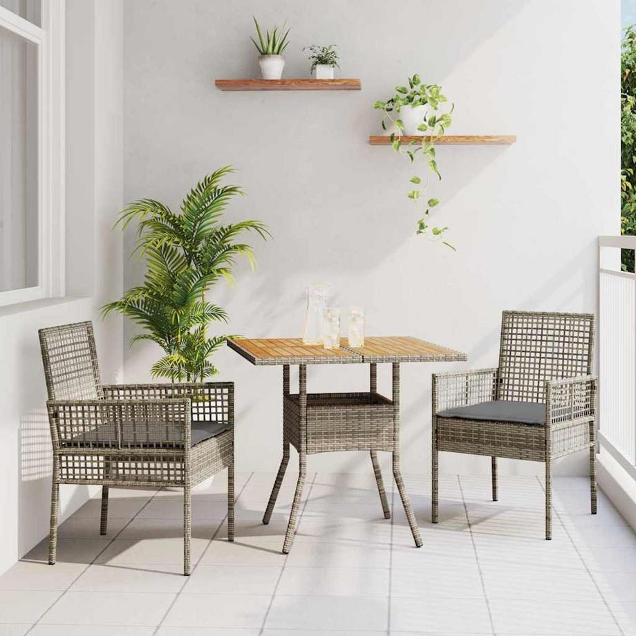 VidaXL Garten essgruppe poly-rattan  