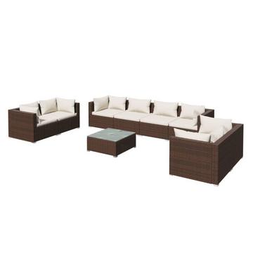 Garten-lounge-set poly-rattan