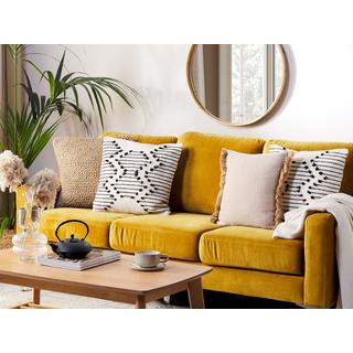 Beliani Kissen 2er Set aus Baumwolle Boho MYRTUS  