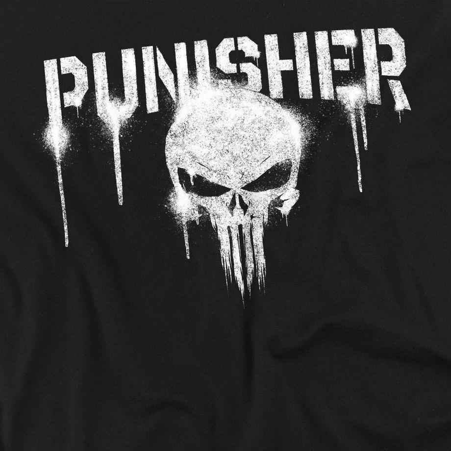 The Punisher T-Shirt Stampa Teschio  