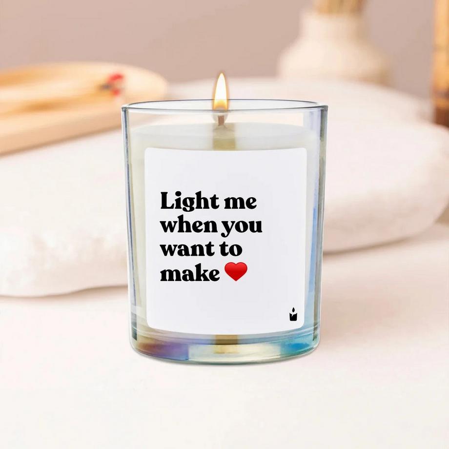 CandleHand Bougie parfumée Flowery Light me when you want to make love  