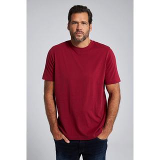 JP1880  T-shirt Basic en coton peigné, col rond rouge foncé 