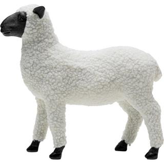 KARE Design Figura decorativa Happy Sheep Wool bianca  