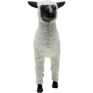 KARE Design Figura decorativa Happy Sheep Lana bianca  